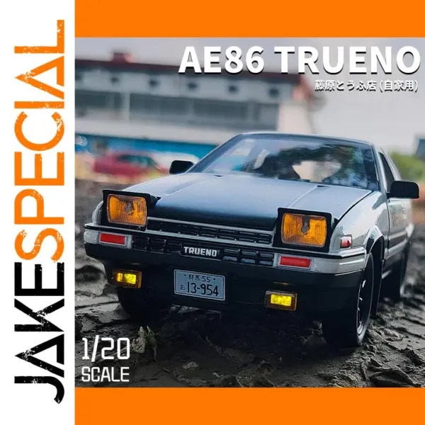 1:20 Scale Alloy Initial D AE86 Diecast Car