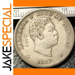 1883 Hawaii Silver Plated Copy Coin