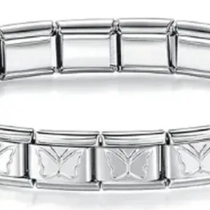 Stainless Steel Heart Flower Butterfly Bracelet 33 b47f6bb5 upscaled