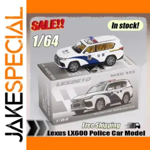 Masdi 1:64 Lexus LX600 Police Car Model Alloy Miniature