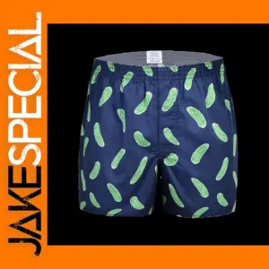 Men's Cotton Boxers with Striped Print