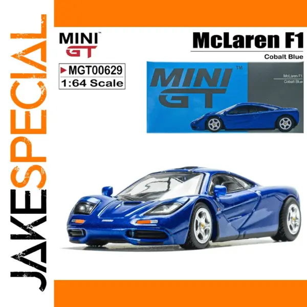 1/64 Scale McLaren F1 Cobalt Blue Diecast Model