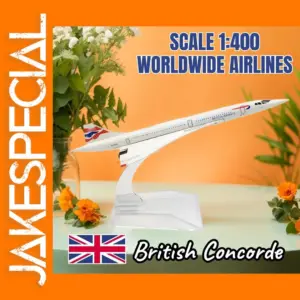 1:400 Diecast Concorde Aircraft Model Toy