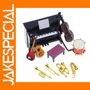 Miniature Musical Instrument Set for Dollhouse