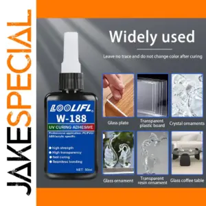 LOOLIFL W188 UV Resin Glue Kit 50ml