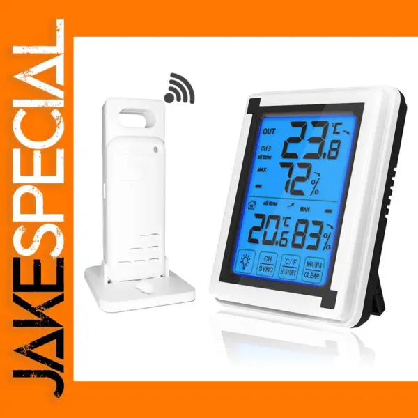 Digital Wireless Weather Station Touch Screen