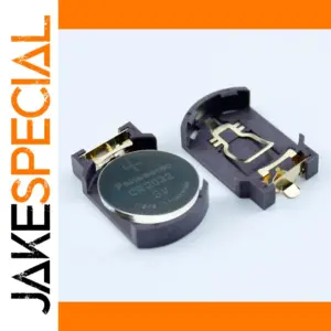 Gold Plated CR2032 CR2025 Battery Holder BS-8