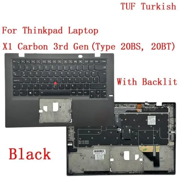 Backlit Keyboard for Lenovo ThinkPad X1 Carbon 3rd Gen - Image 11
