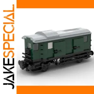 270PCS DIY MOC Baggage Train Car Blocks