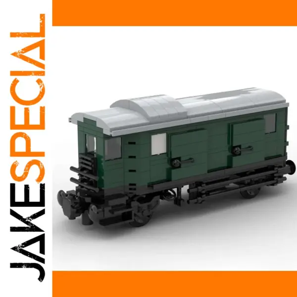 270PCS DIY MOC Baggage Train Car Blocks