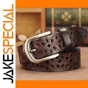 Waterproof PU Leather Business Casual Belt for Women
