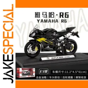 1:18 Yamaha R6 Alloy Motorcycle Diecast Model