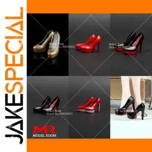 1/6 Scale Fashion Girl High Heel Shoes Model