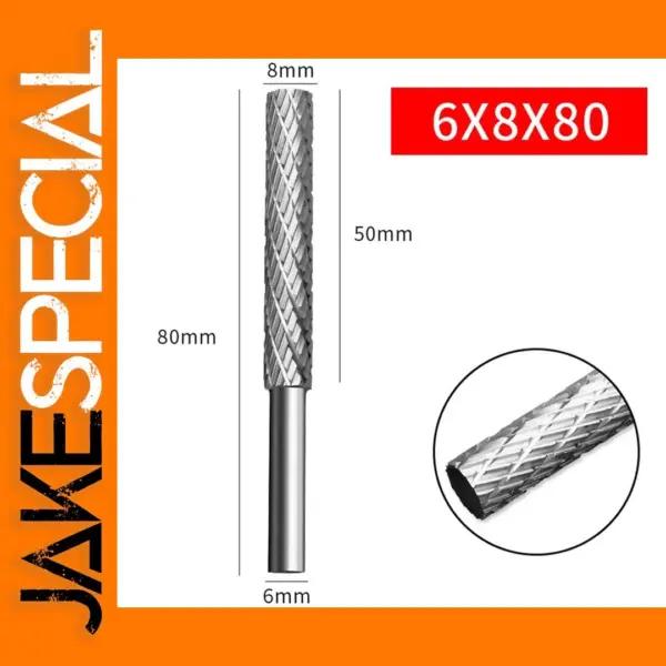 High Speed Steel Rotary Burr Tool 6mm Shank