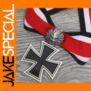 Zinc Alloy Iron Cross Knight Medal Brooch