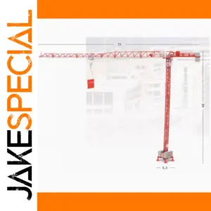 1/87 Heavy Alloy Tower Crane Model for Collectors