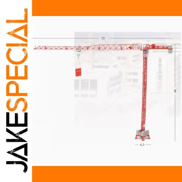 1/87 Heavy Alloy Tower Crane Model for Collectors