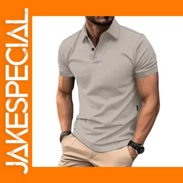 Men's Casual Short Sleeve Polo Shirt