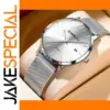 Stainless Steel 40mm Men's Ultra Slim Watch