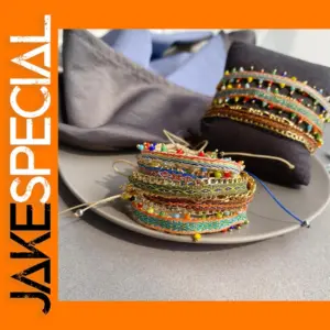 Handwoven Boho Summer Cotton Bracelet for Women