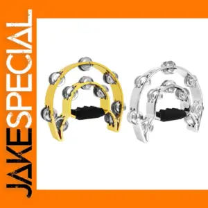 10-inch Metal Bell Tambourine for Performances