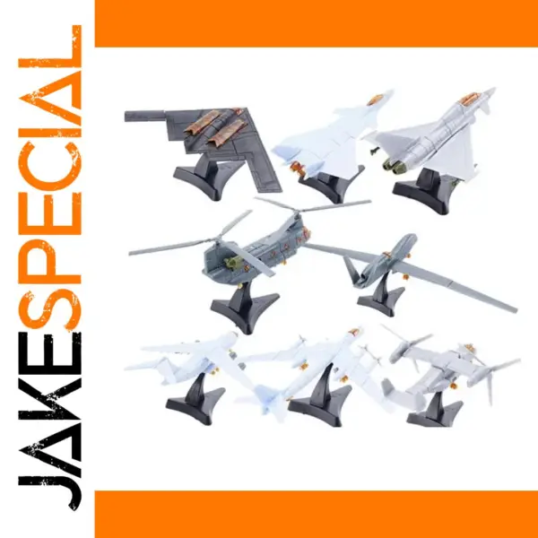 8 Piece 1:160 Scale Aircraft Model Set
