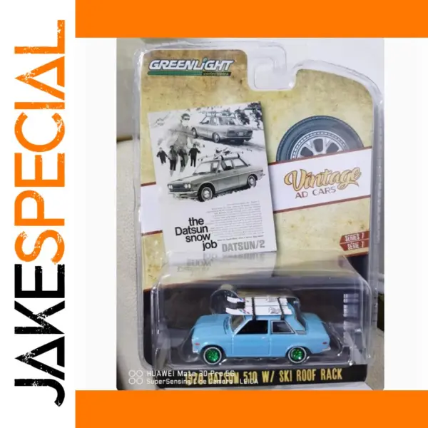 1970 Datsun 510 Ski Roof Rack Diecast Model