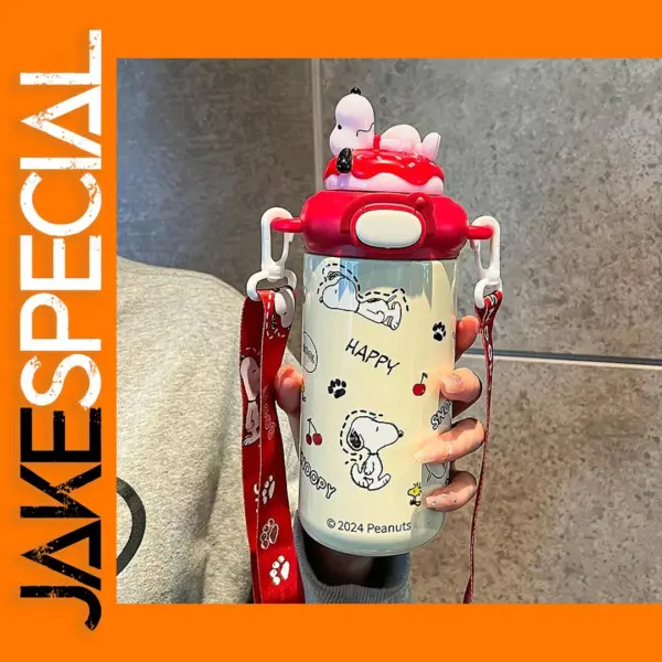 MINISO Snoopy Insulated Straw Cup 316 Steel