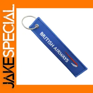 British Airways Blue Embroidered Keychain