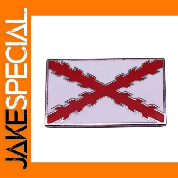 Saint Andrew Cross Metal Brooch Pin Badge