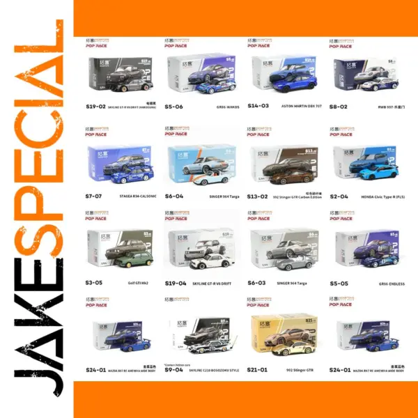 Xcartoys 1:64 Alloy Diecast Racing Cars
