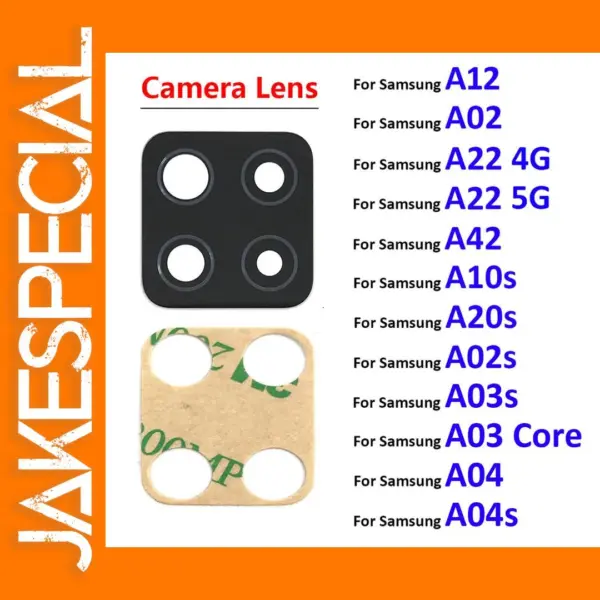 Samsung A12 A21 A42 Rear Camera Glass Lens Kit