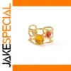 Wavy Open Ring with 18k Gold Plating