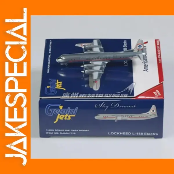 1/400 Scale L-188A N6118A Model Airplane