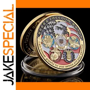 Gold Plated Freedom Eagle Challenge Coin Replica