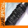 10 Pcs Adjustable PU Leather Bracelets Set