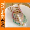 Crystal Charm Beaded Bracelet for Women