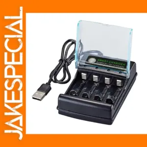 4-Slot Intelligent Alkaline Battery Charger