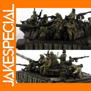 1:72 Scale Russian Armored Vehicle with 8 Figures