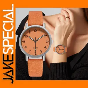 Wal-Joy WJ136 Vintage Leather Strap Watch