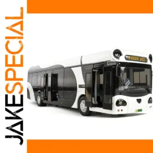 42 Scale Alloy Panda Bus Model Decoration