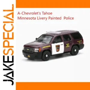 596 Model 1:64 Tahoe Police Alloy Car Replica