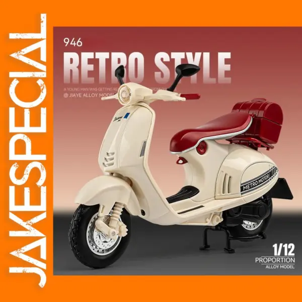 1:12 Vespa 946 Metal Diecast Motorcycle Model