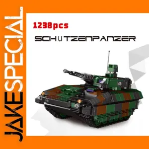 MOC Brick Set Military Tank Model 1238pcs