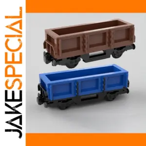 99PCS DIY Open Freight Wagon Tank Model Set