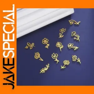 Birth Month Flower Pendant Set of 12