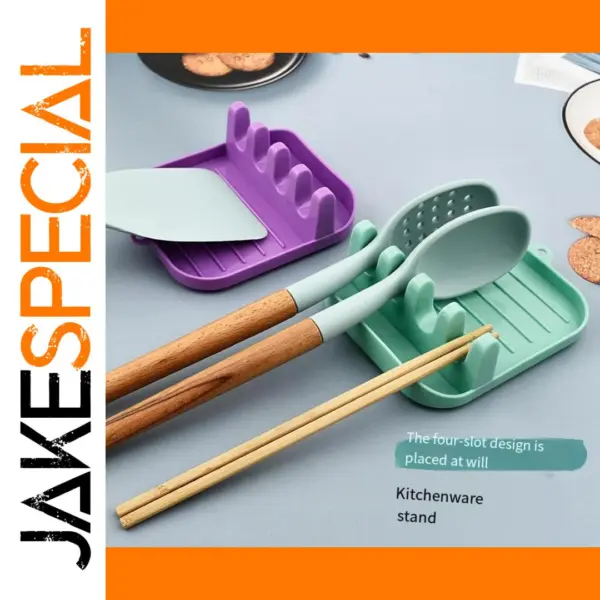 Plastic Spoon and Utensil Holder Rack