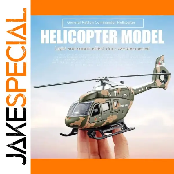1:64 Scale Military Helicopter Alloy Model