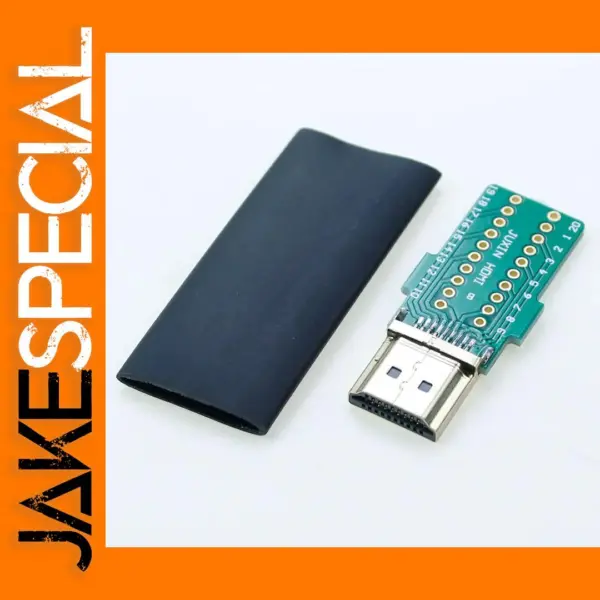 DIY HDMI Welding Male Jack Plug 19+1 Gold-Plated Connector
