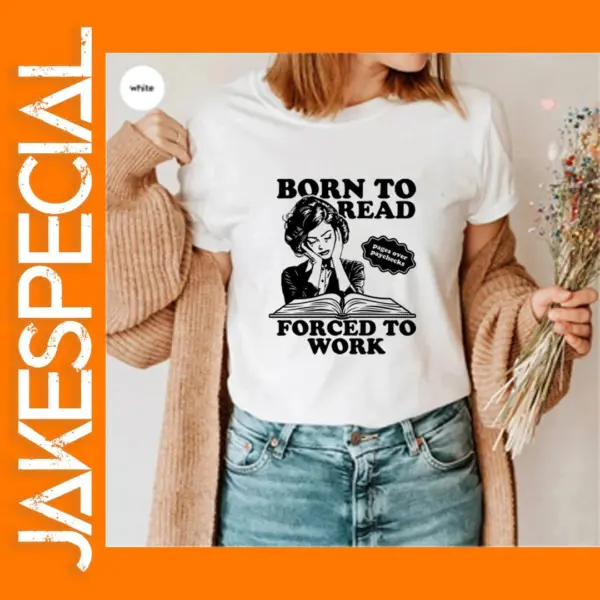 Retro Bookish Reader T-Shirt for Women